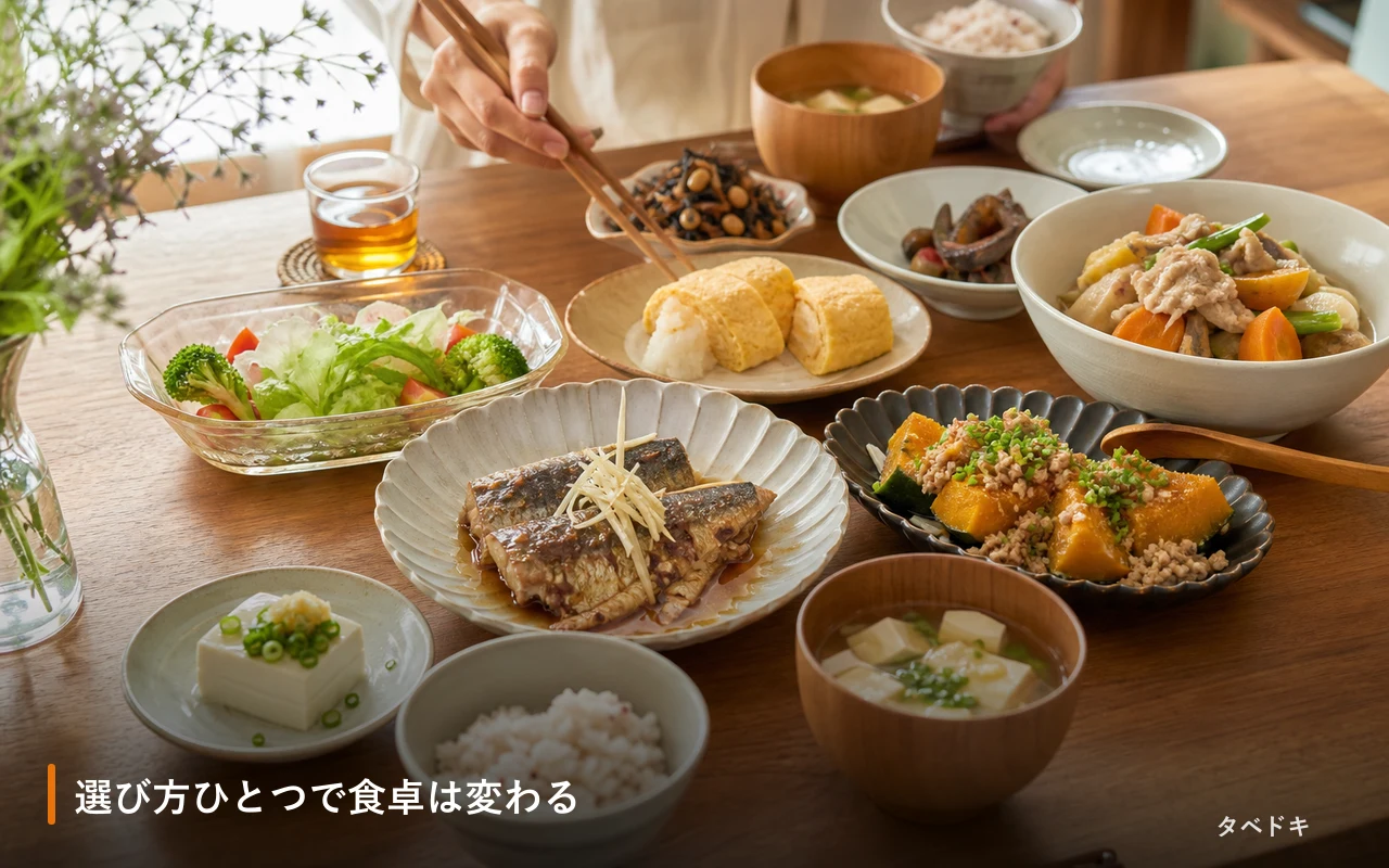 選び方ひとつで食卓は変わる