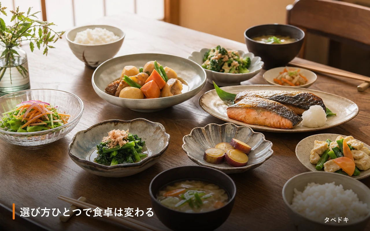 選び方ひとつで食卓は変わる