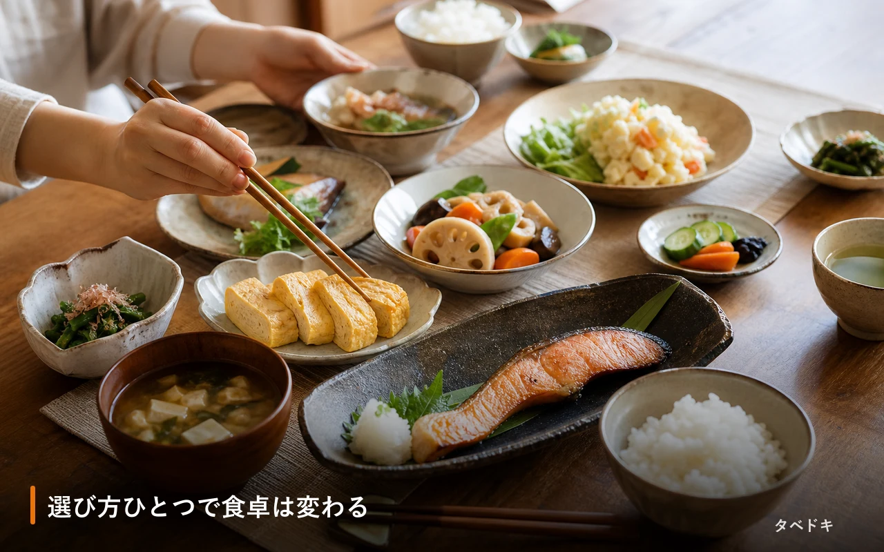 選び方ひとつで食卓は変わる