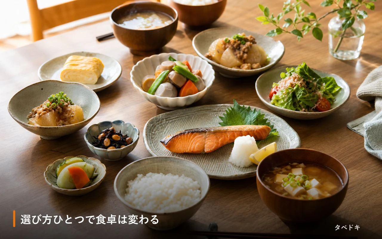選び方ひとつで食卓は変わる