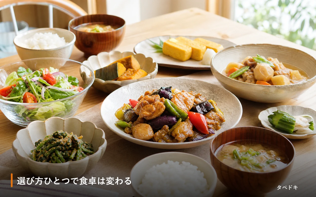 選び方ひとつで食卓は変わる