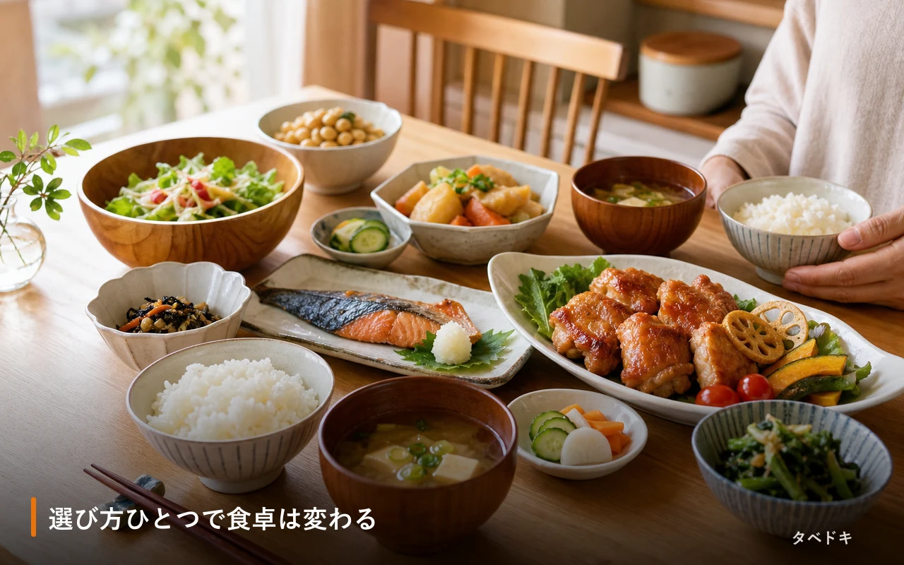 選び方ひとつで食卓は変わる