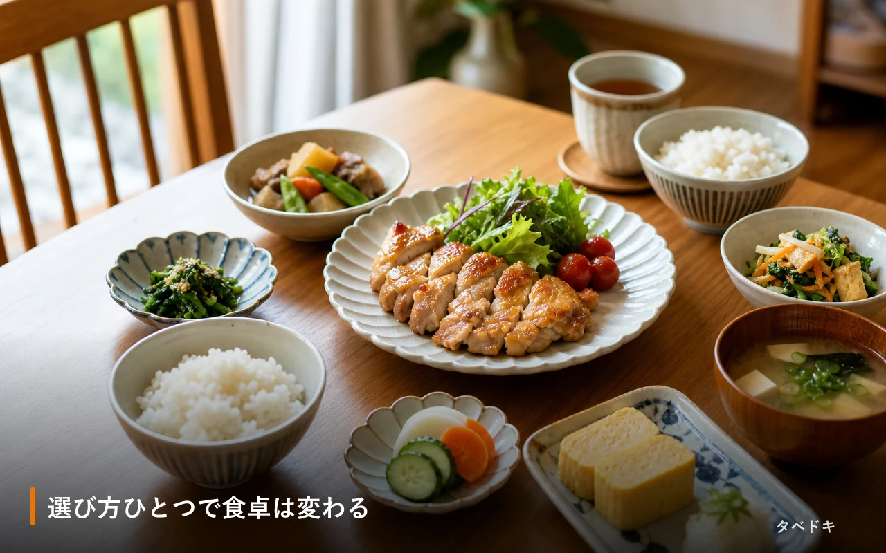 選び方ひとつで食卓は変わる