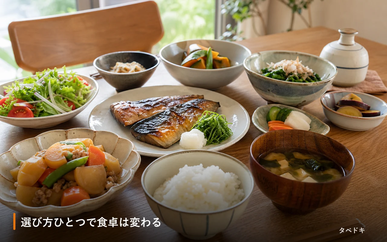 選び方ひとつで食卓は変わる