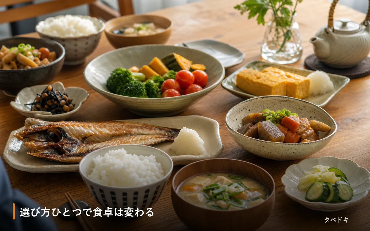 選び方ひとつで食卓は変わる