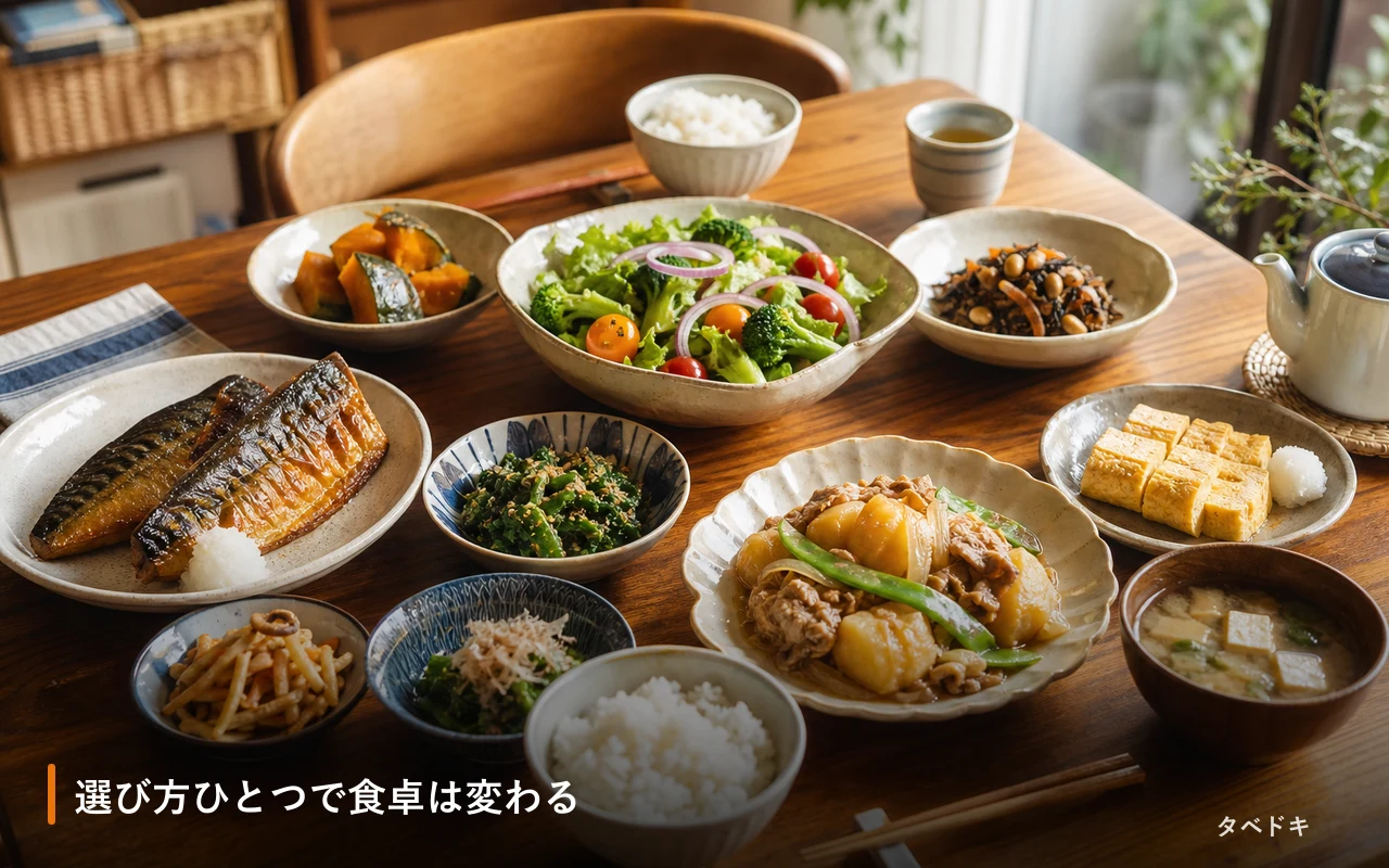 選び方ひとつで食卓は変わる