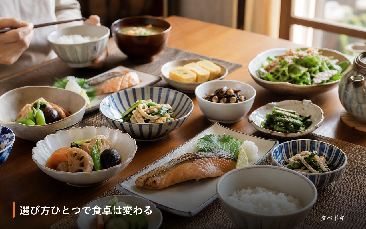 選び方ひとつで食卓は変わる