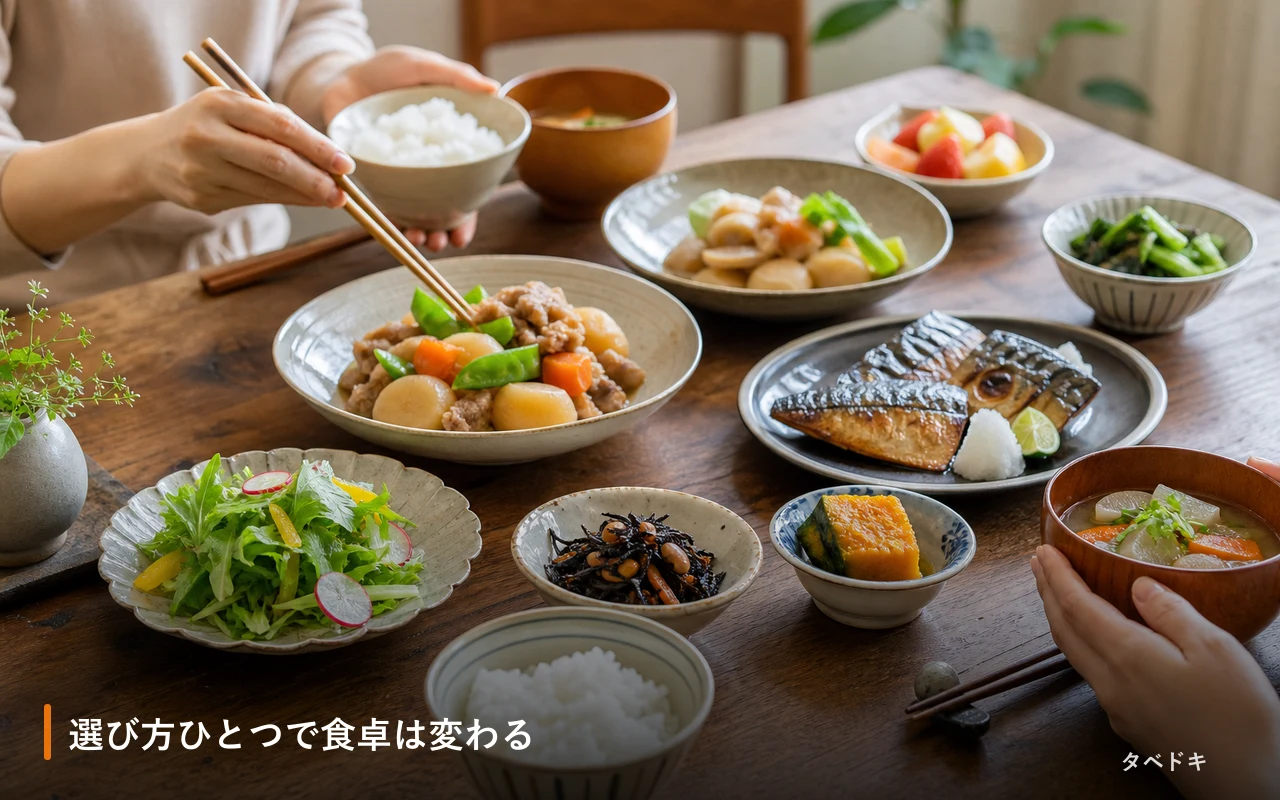 選び方ひとつで食卓は変わる