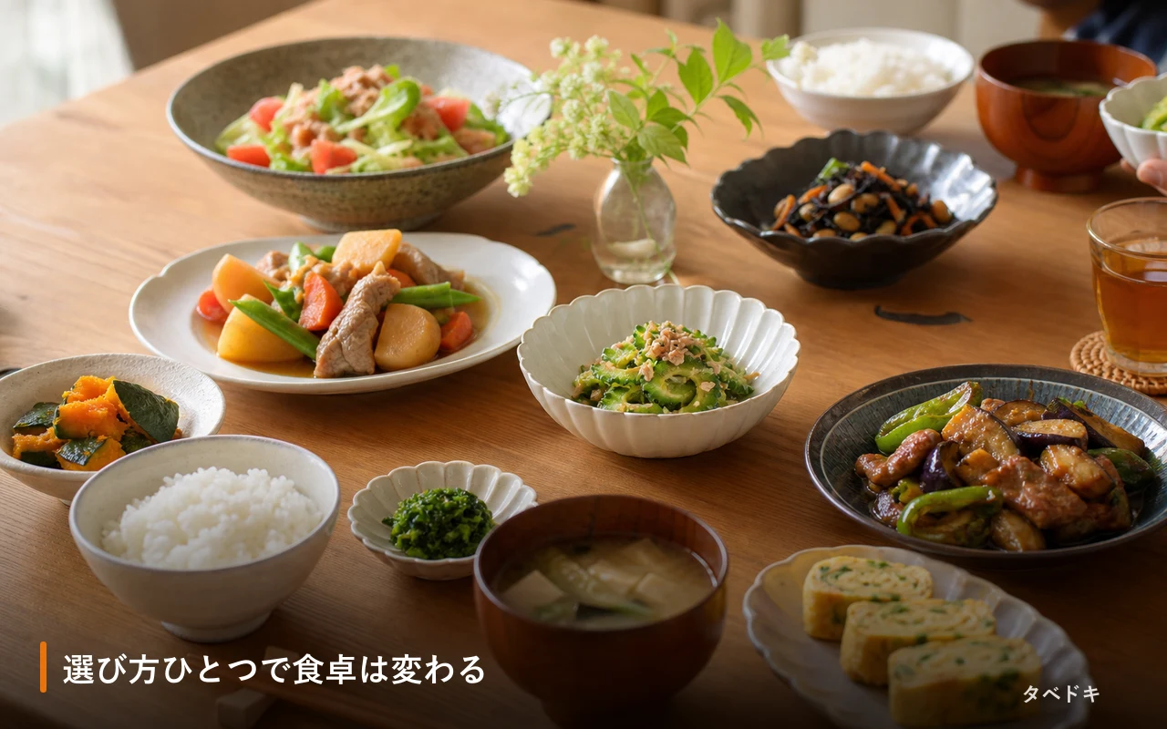 選び方ひとつで食卓は変わる