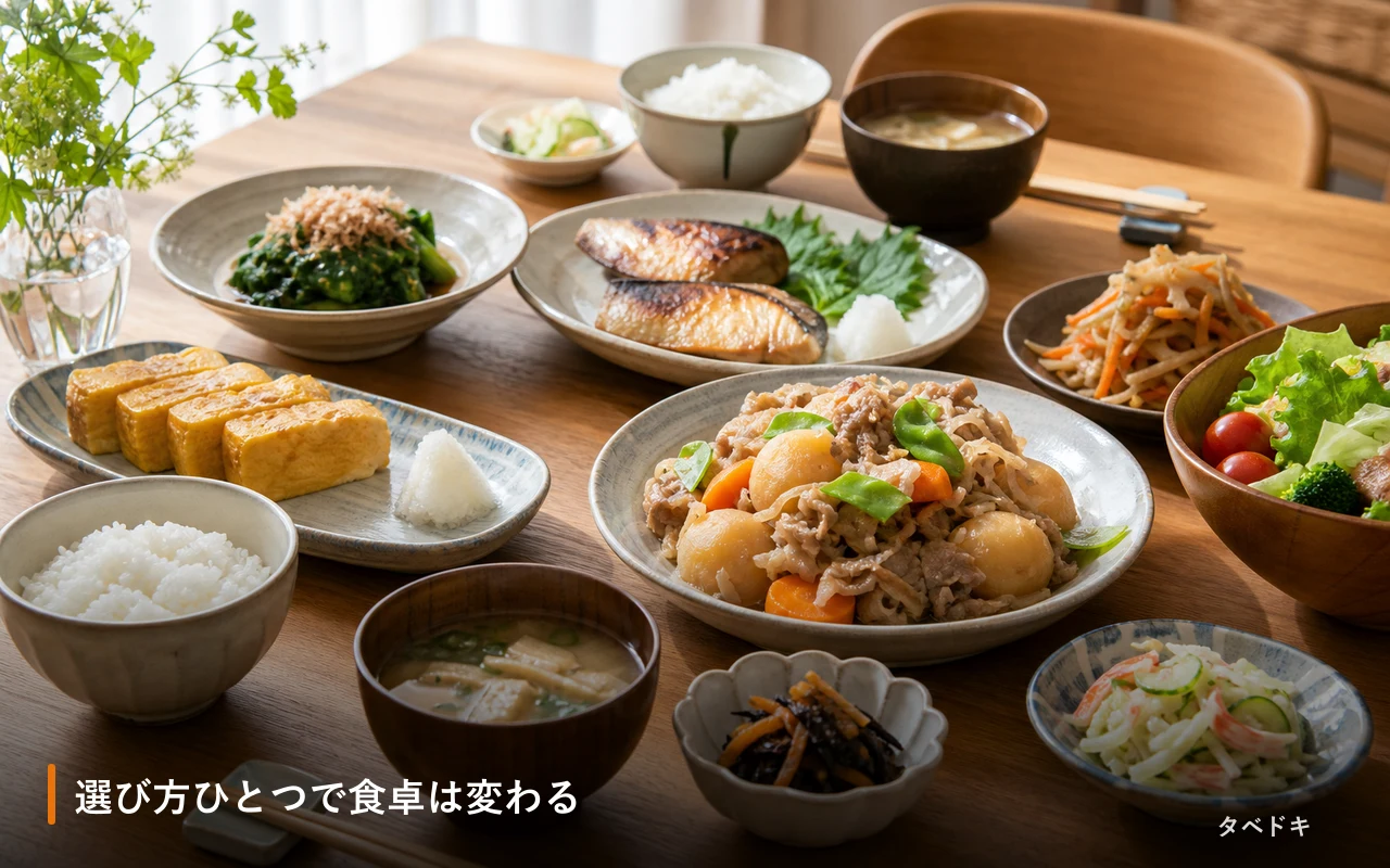 選び方ひとつで食卓は変わる