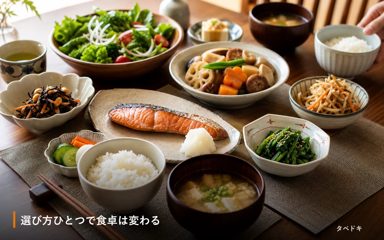 選び方ひとつで食卓は変わる