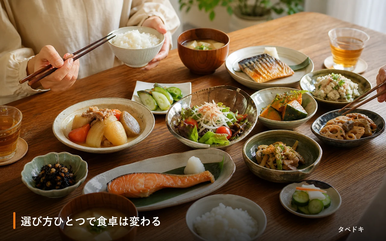 選び方ひとつで食卓は変わる