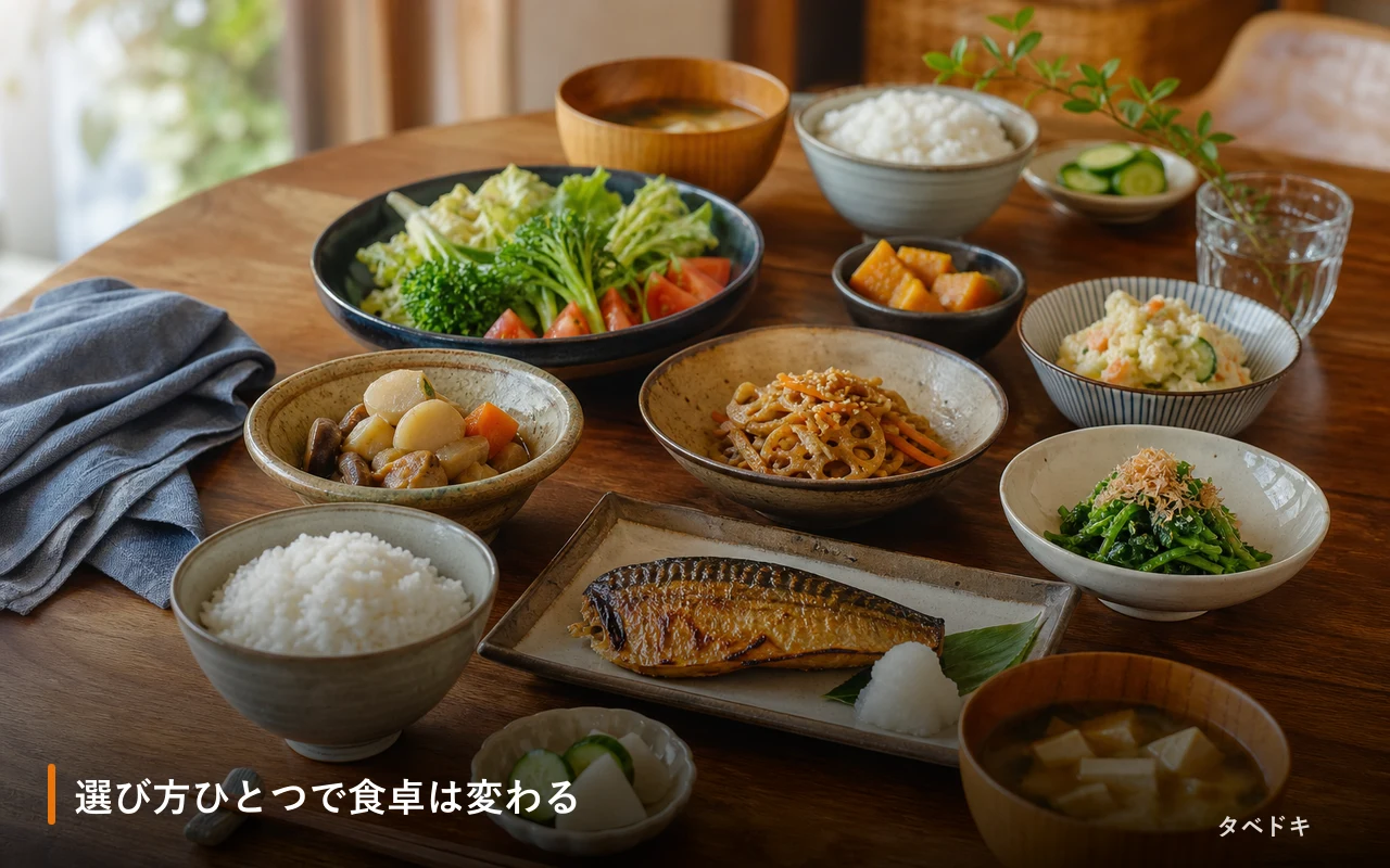 選び方ひとつで食卓は変わる