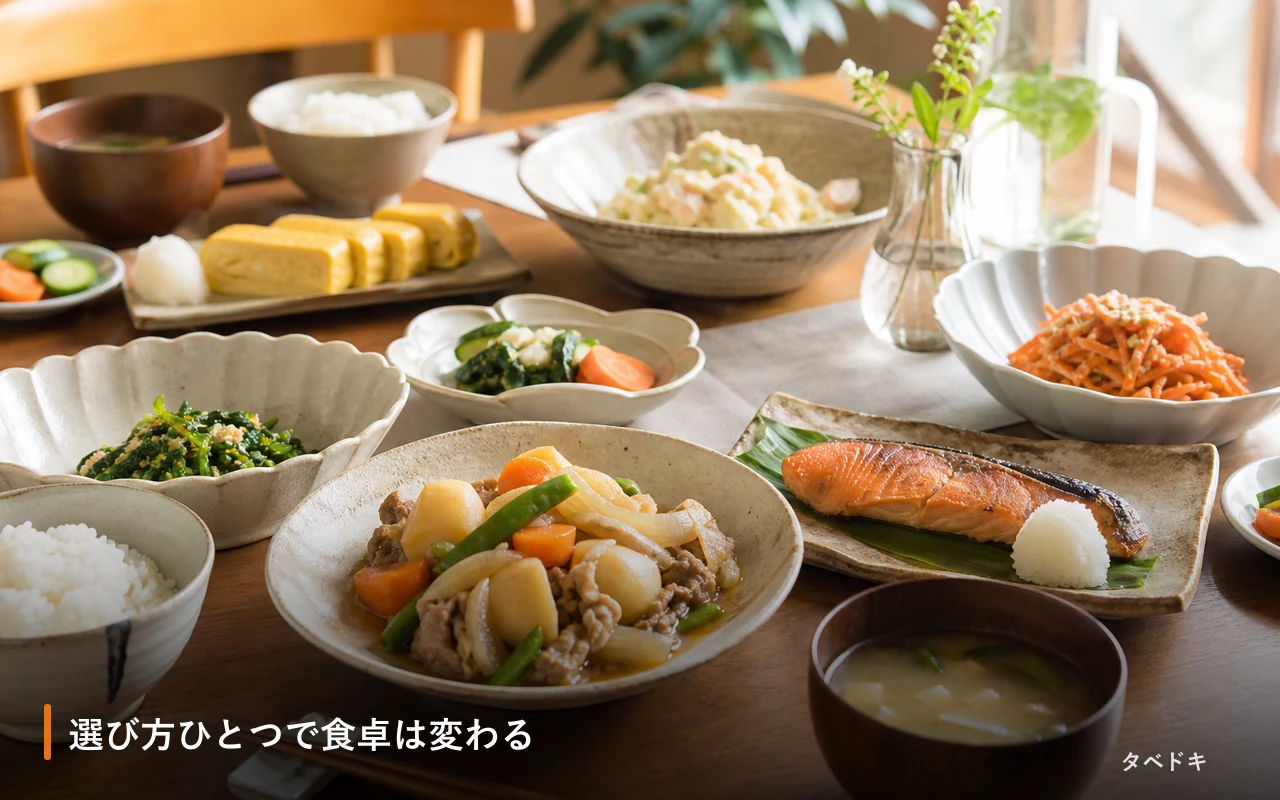 選び方ひとつで食卓は変わる