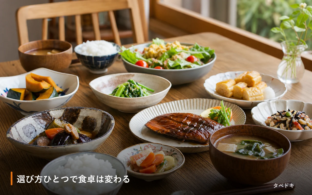 選び方ひとつで食卓は変わる
