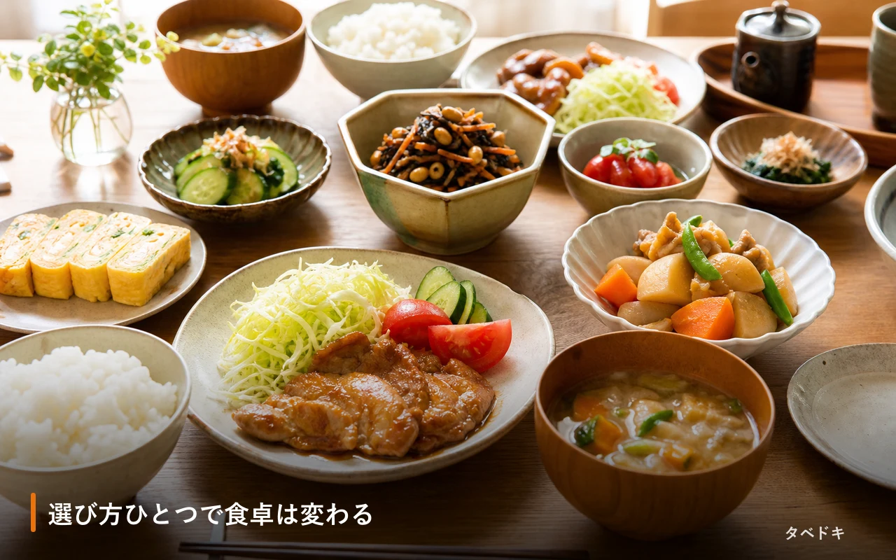 選び方ひとつで食卓は変わる