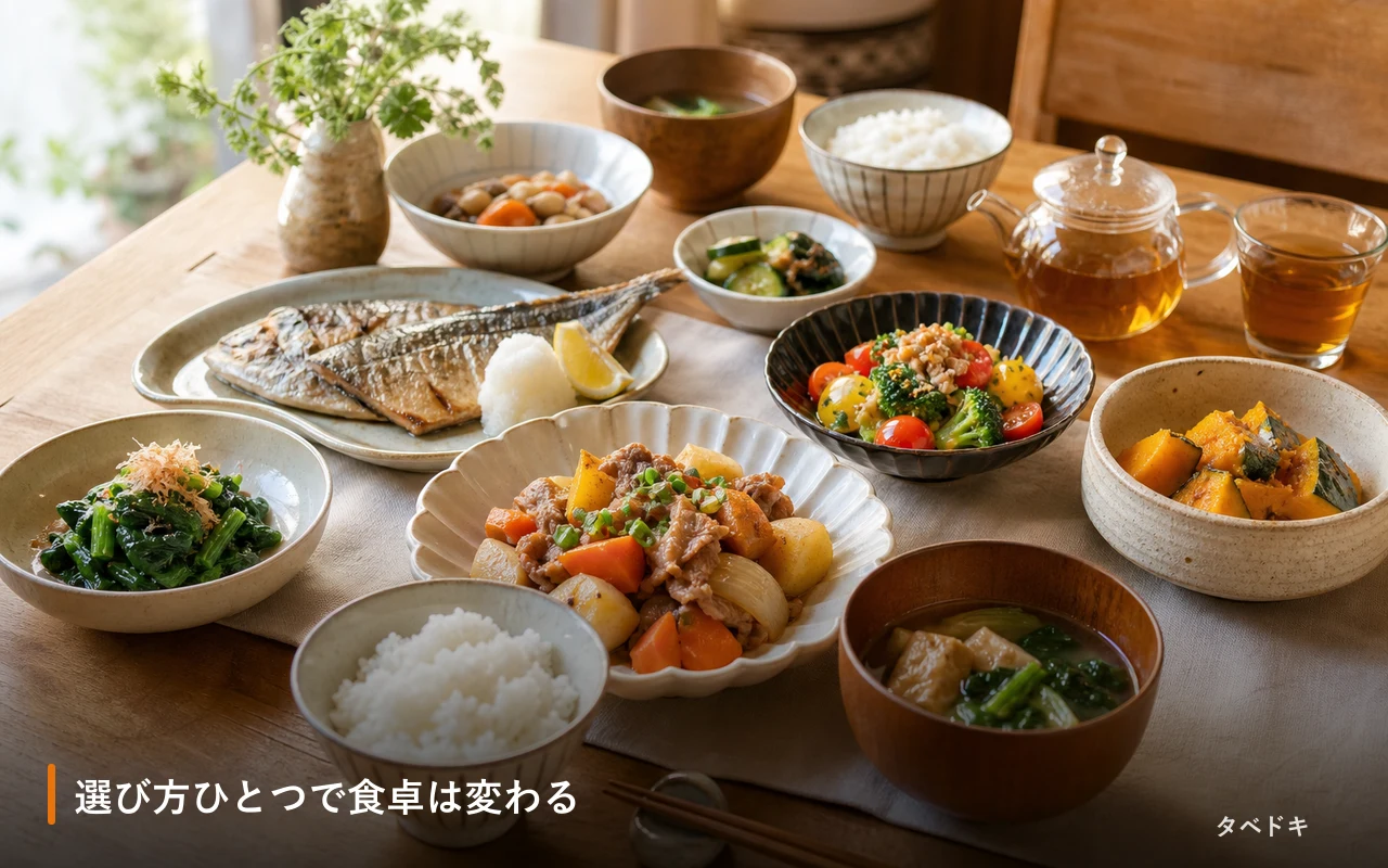 選び方ひとつで食卓は変わる