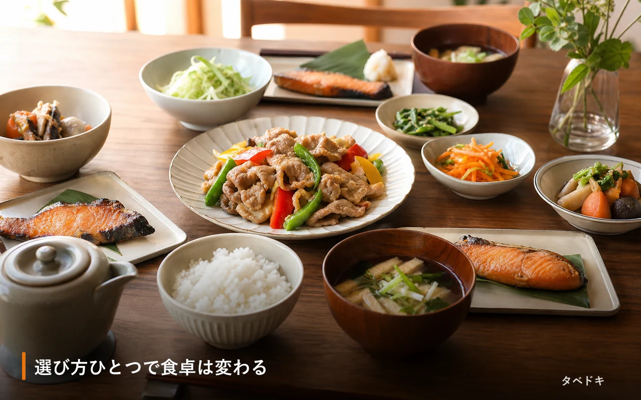 選び方ひとつで食卓は変わる