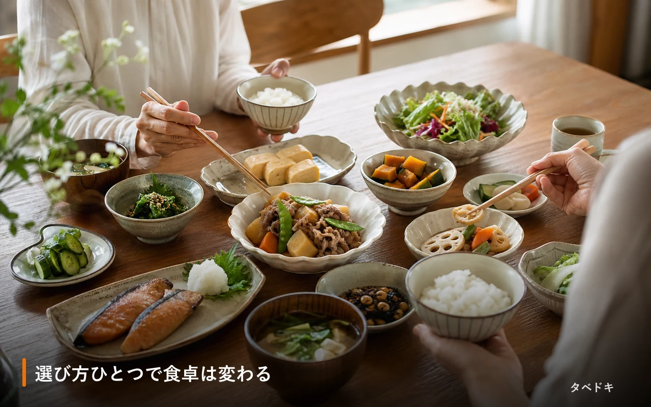選び方ひとつで食卓は変わる