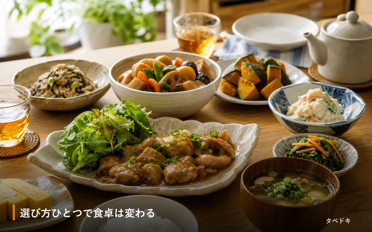 選び方ひとつで食卓は変わる