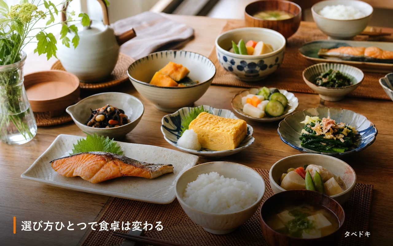 選び方ひとつで食卓は変わる