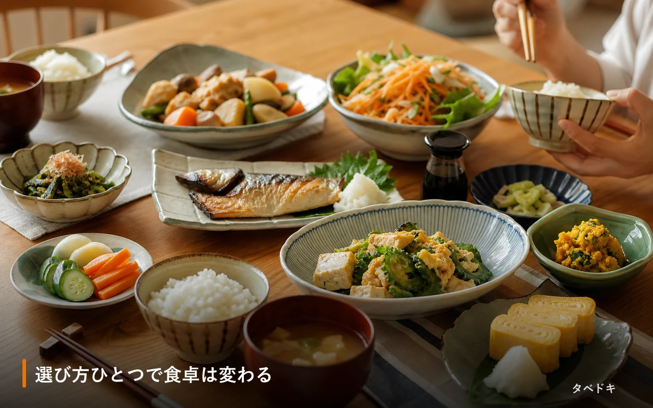 選び方ひとつで食卓は変わる