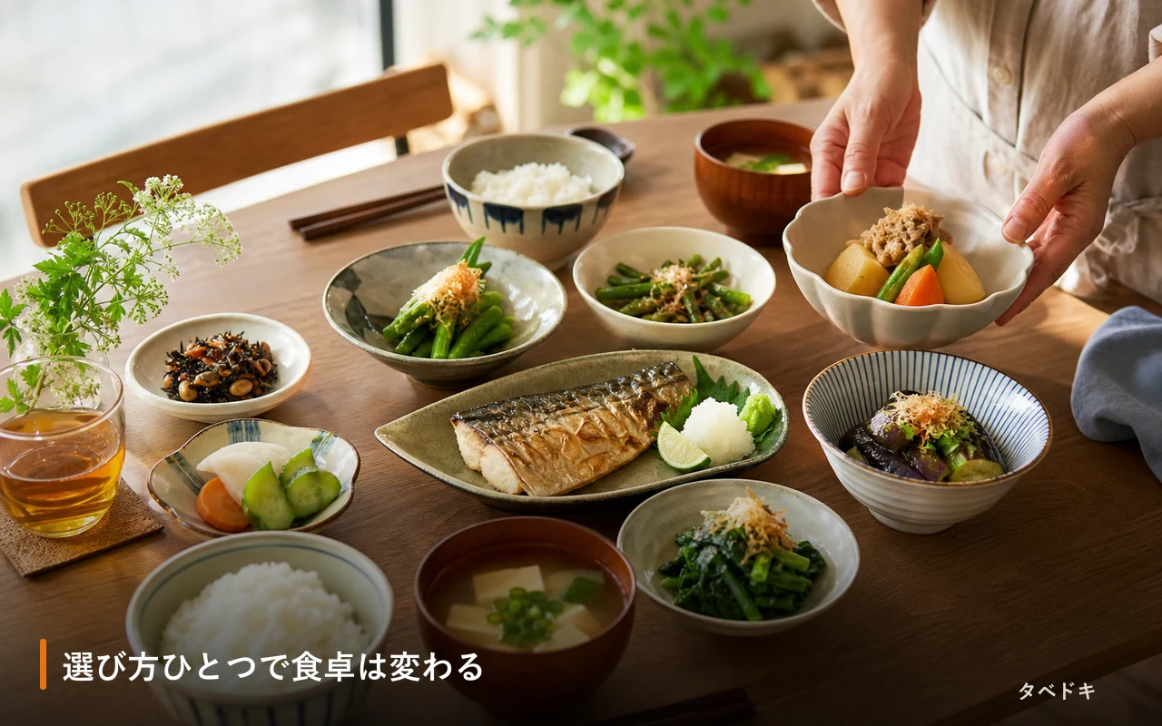 選び方ひとつで食卓は変わる