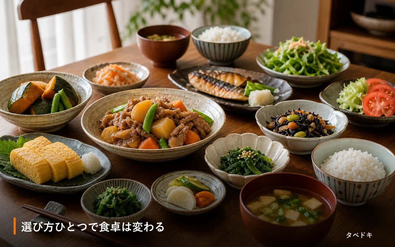 選び方ひとつで食卓は変わる