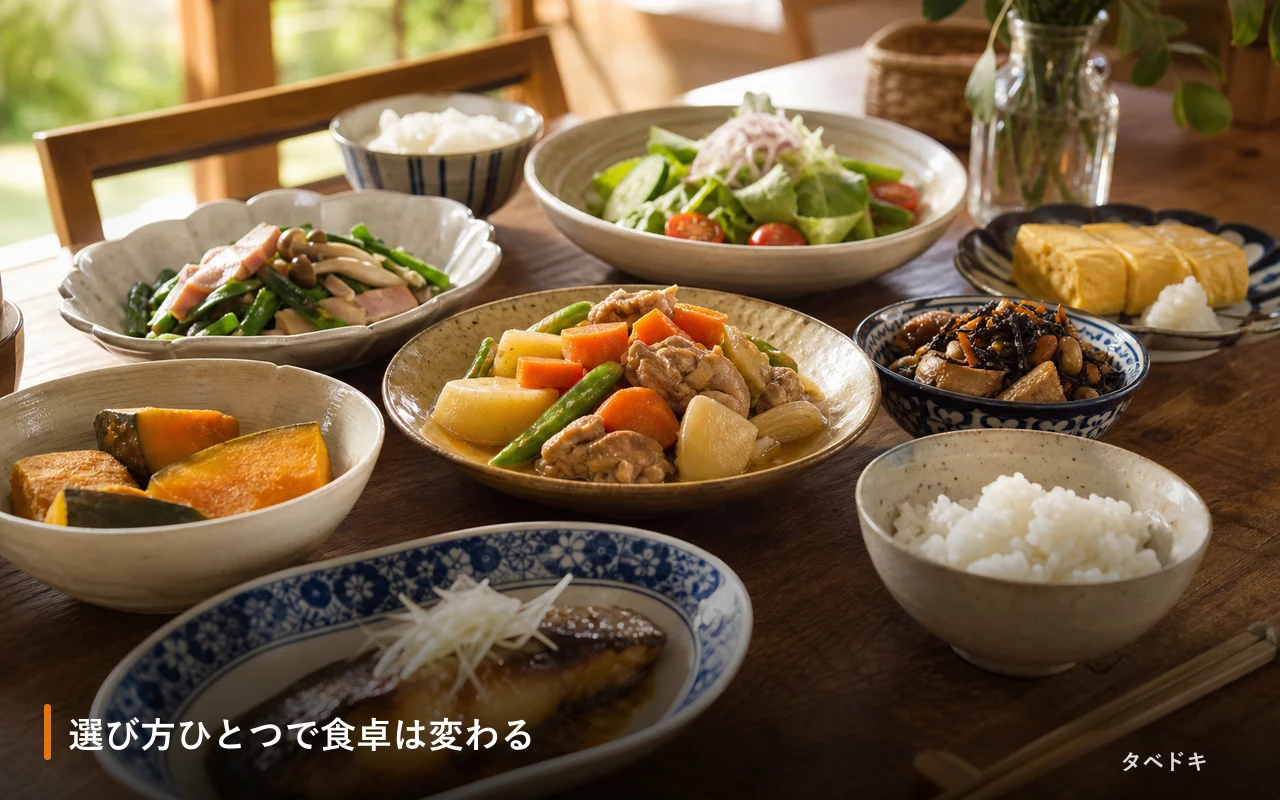 選び方ひとつで食卓は変わる