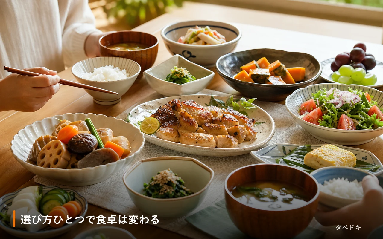 選び方ひとつで食卓は変わる
