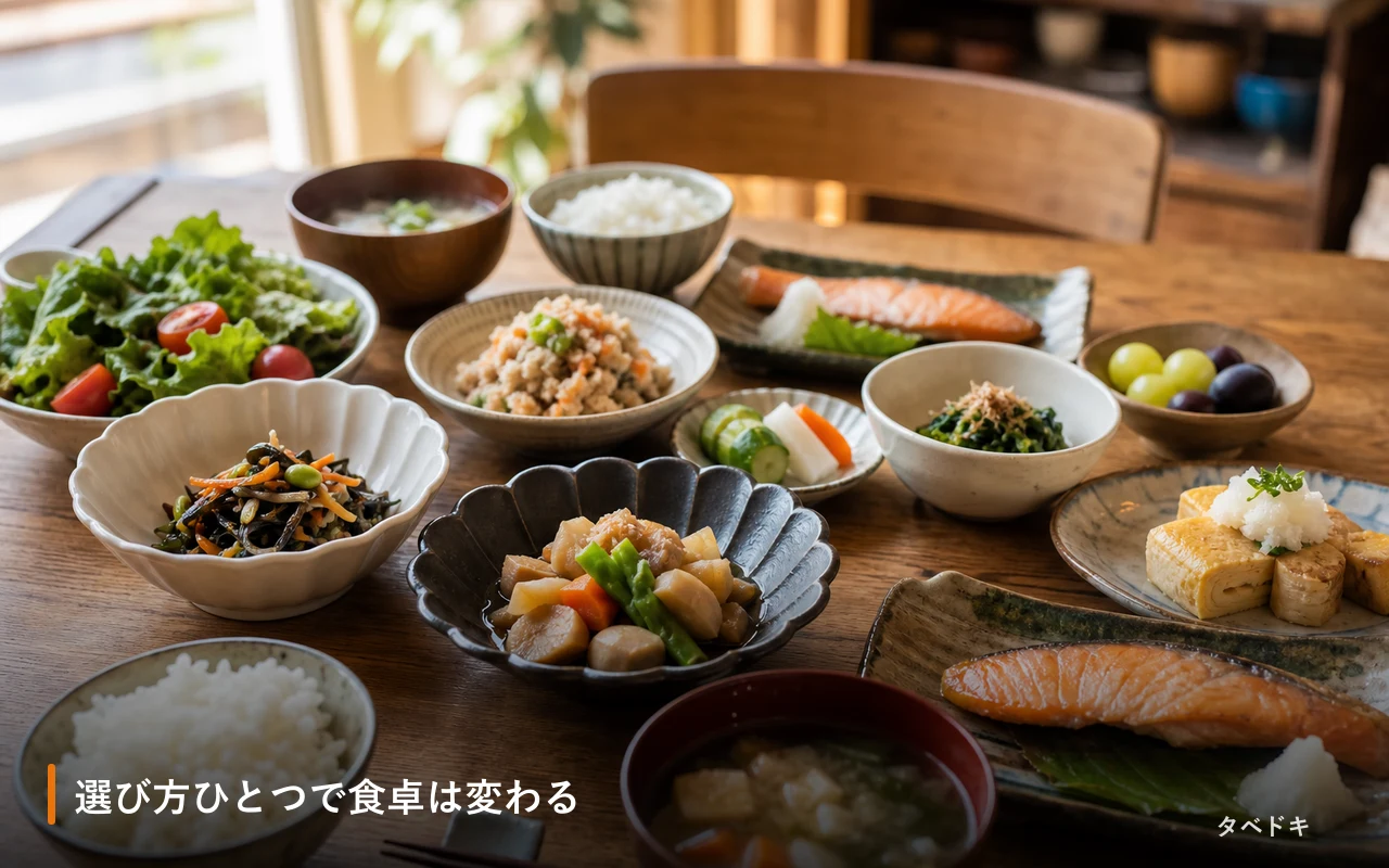 選び方ひとつで食卓は変わる