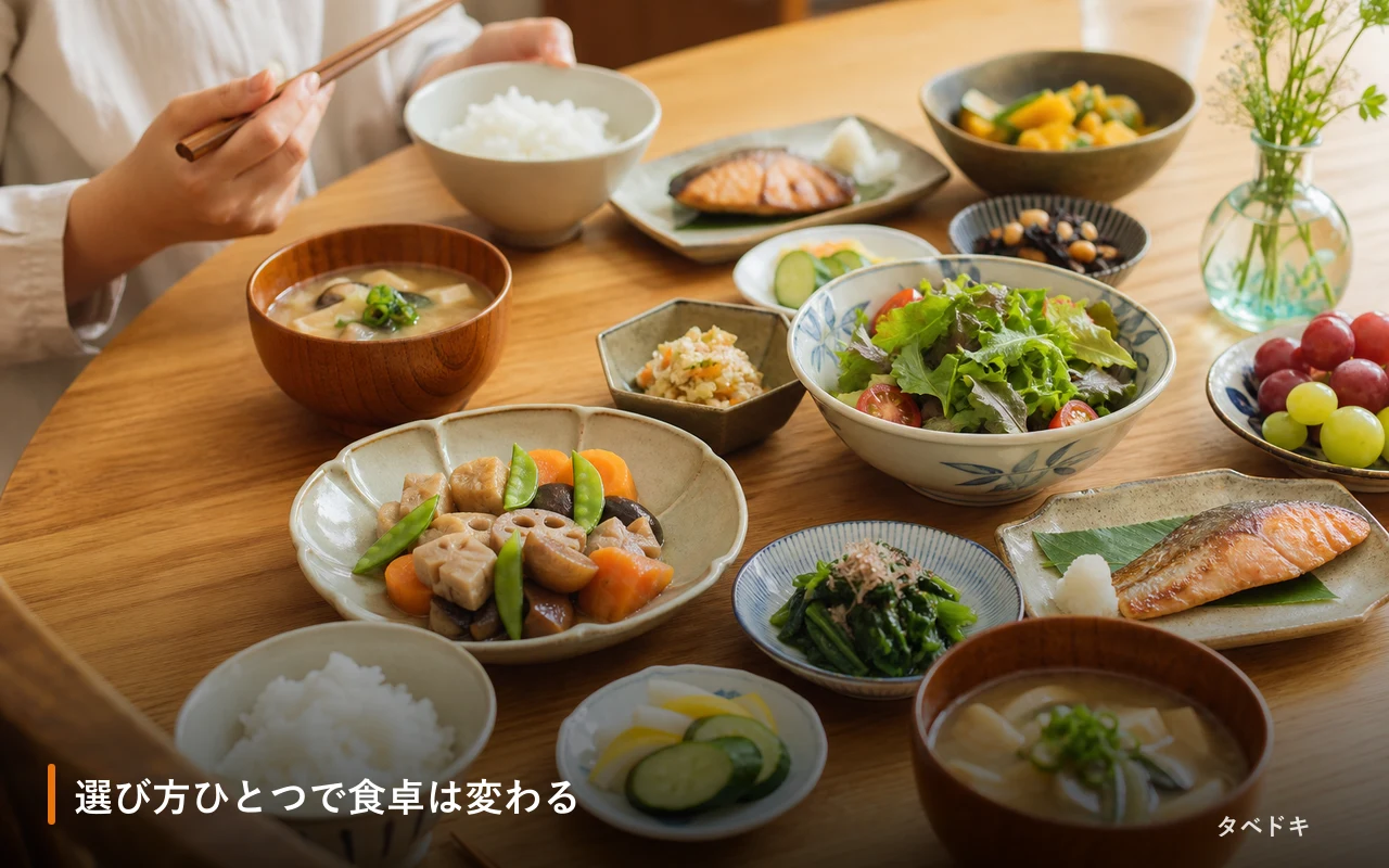 選び方ひとつで食卓は変わる