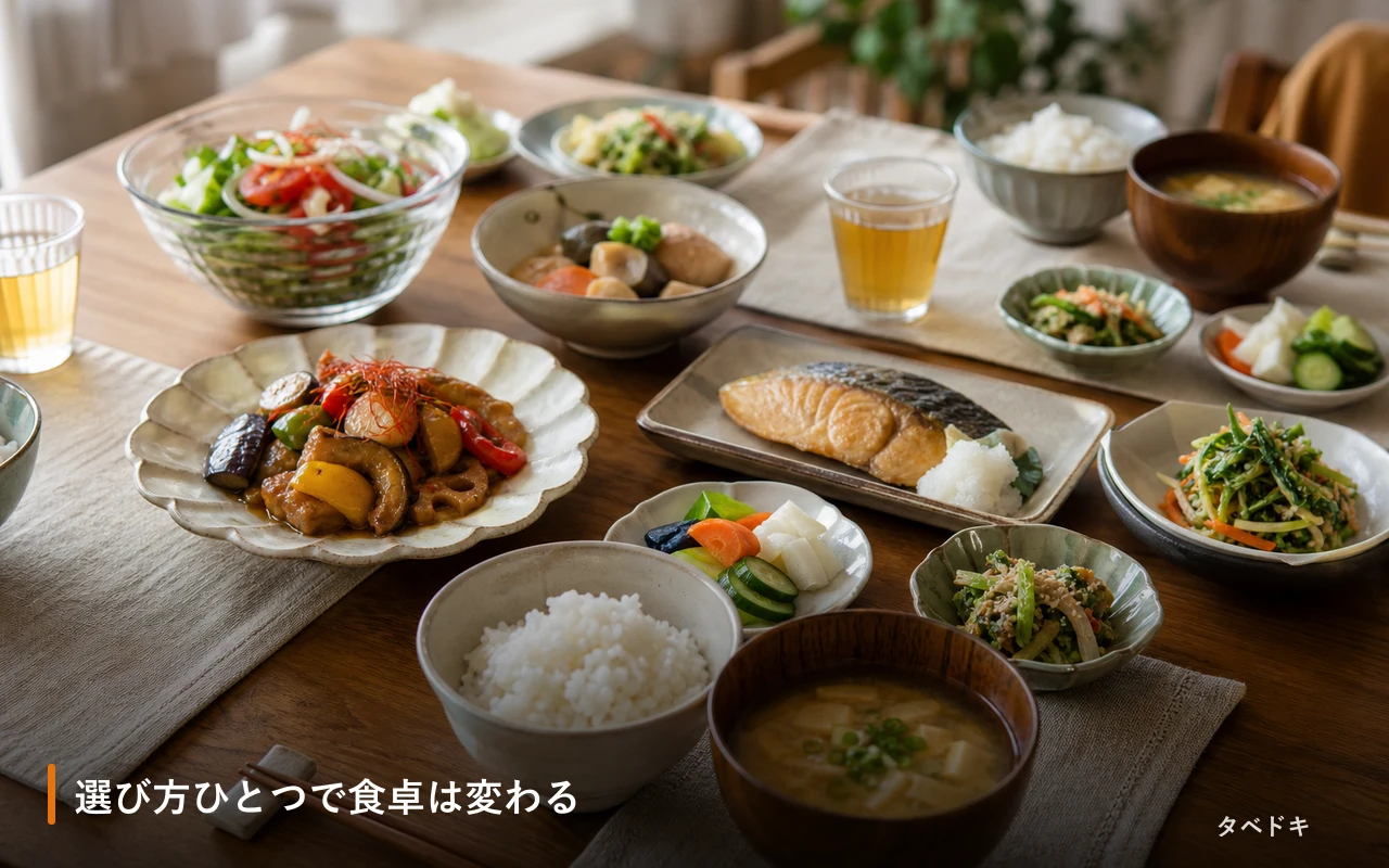 選び方ひとつで食卓は変わる