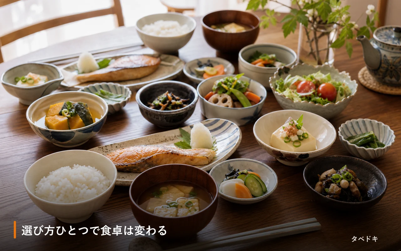 選び方ひとつで食卓は変わる