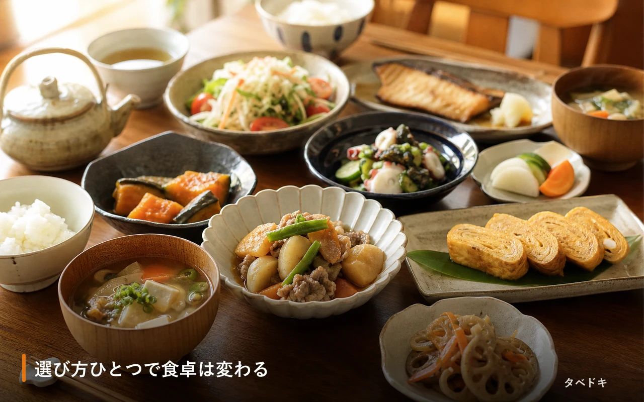 選び方ひとつで食卓は変わる