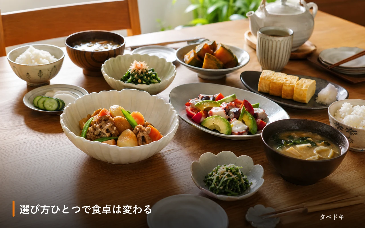 選び方ひとつで食卓は変わる
