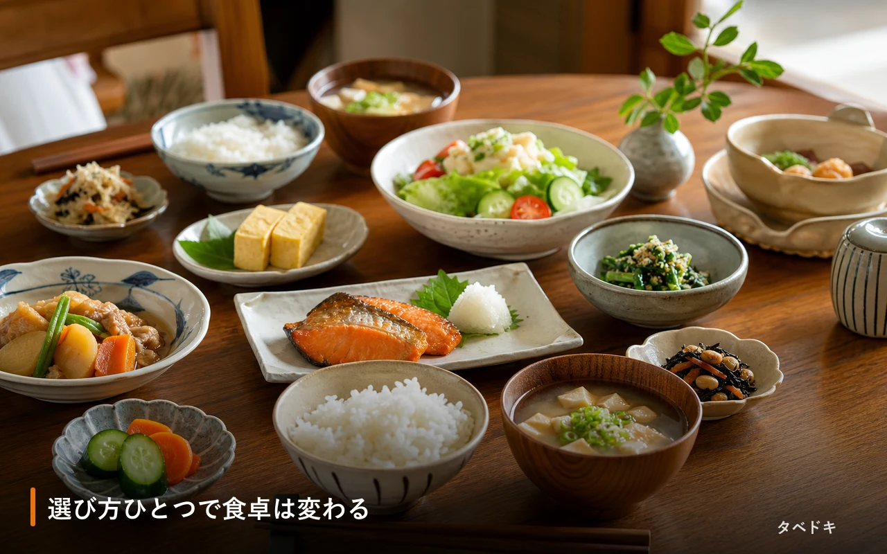 選び方ひとつで食卓は変わる