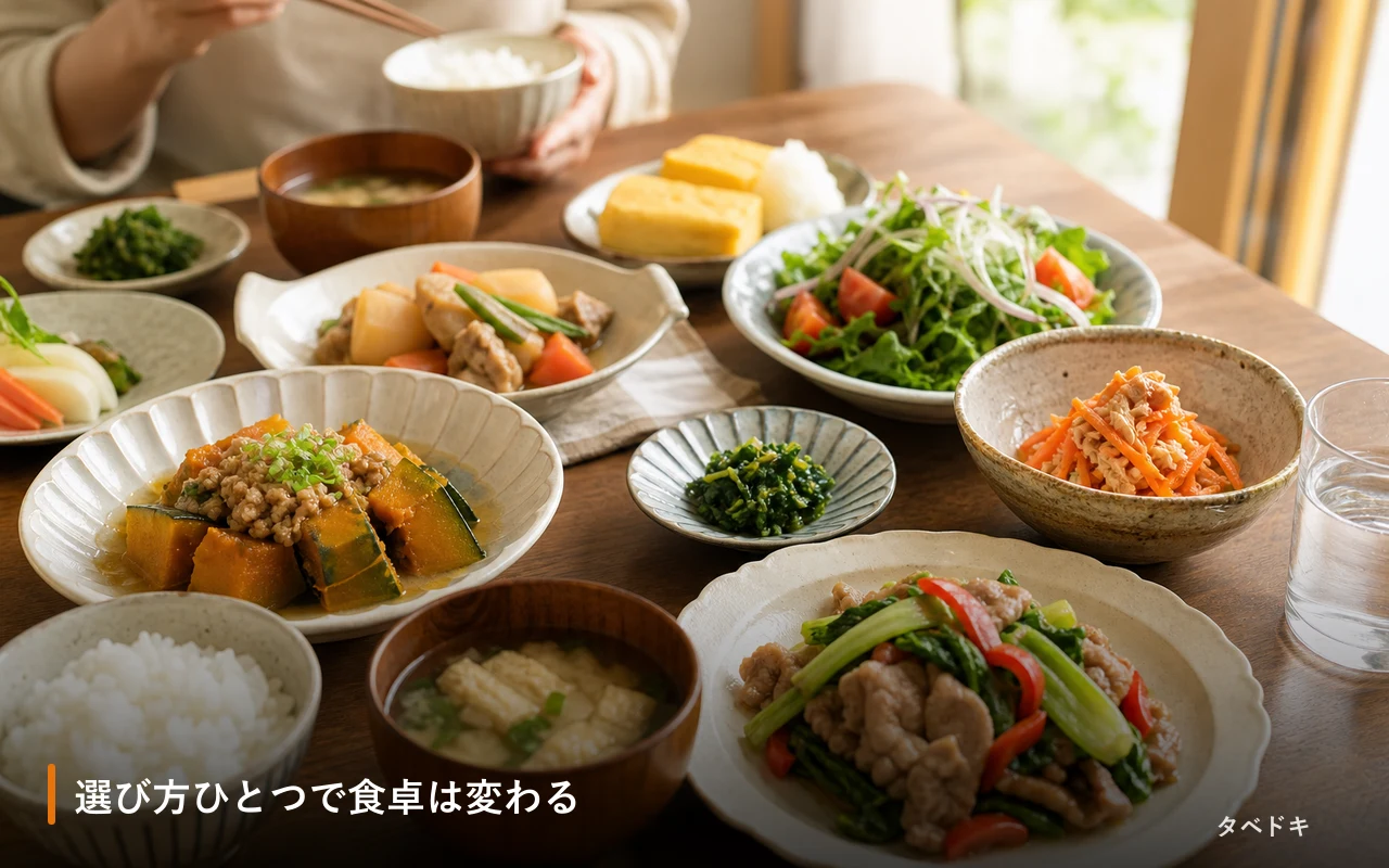 選び方ひとつで食卓は変わる