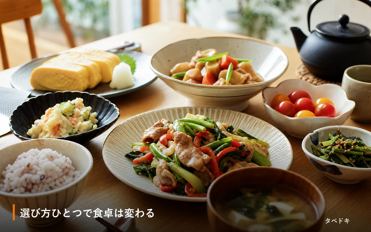 選び方ひとつで食卓は変わる