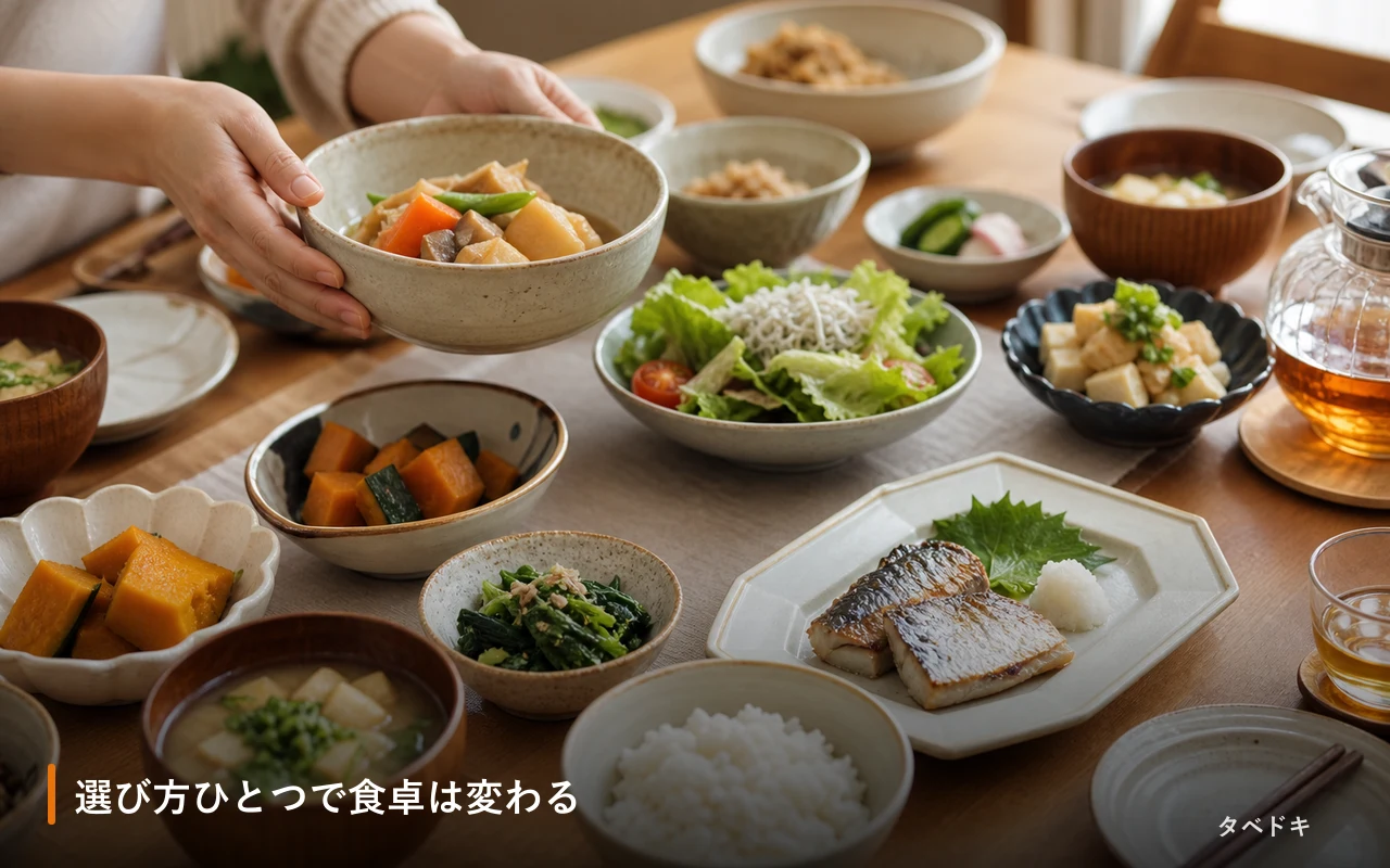 選び方ひとつで食卓は変わる