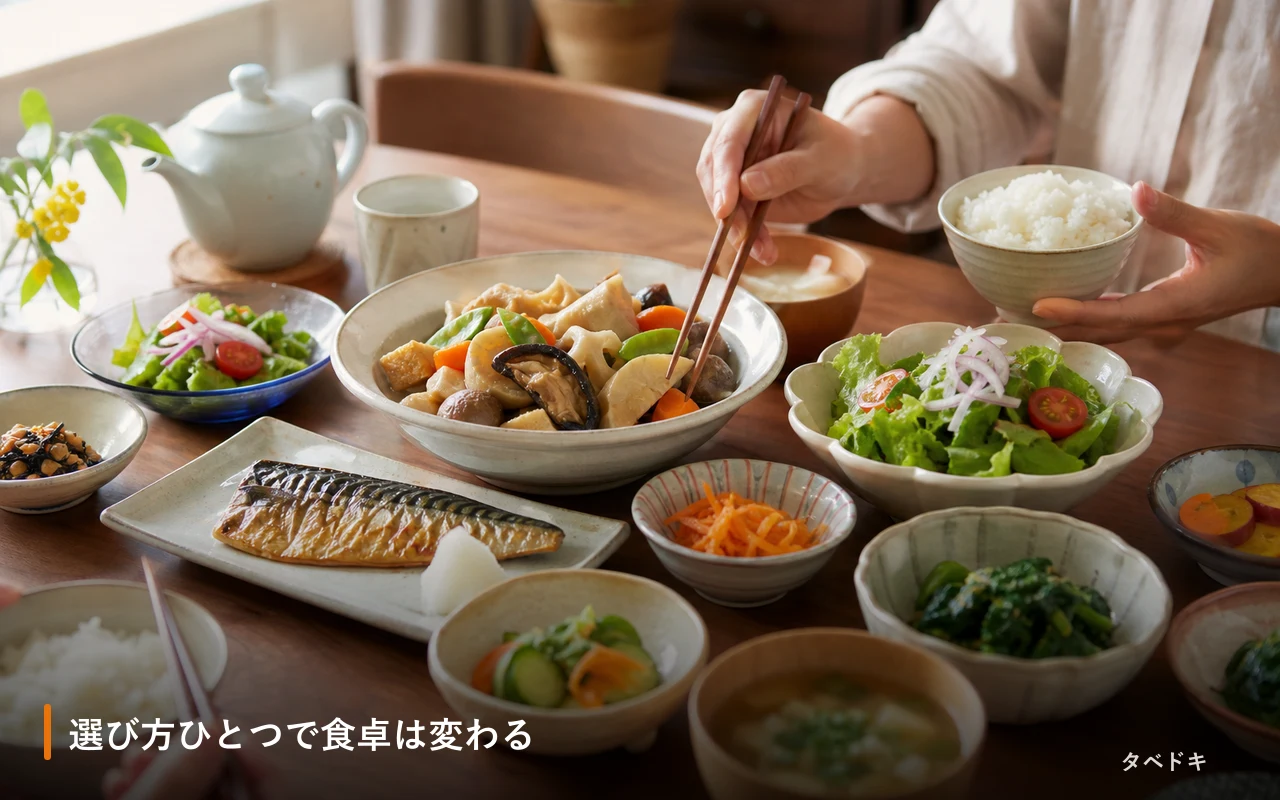 選び方ひとつで食卓は変わる
