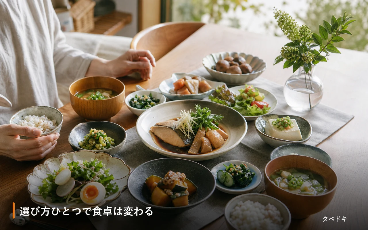 選び方ひとつで食卓は変わる