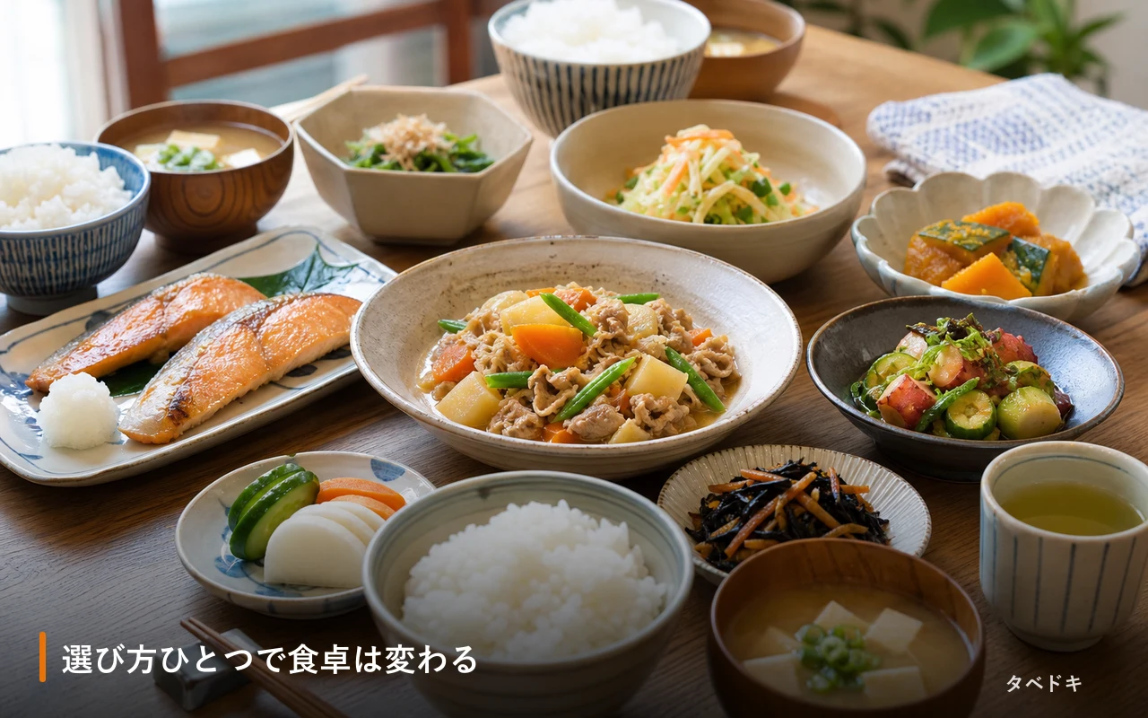 選び方ひとつで食卓は変わる