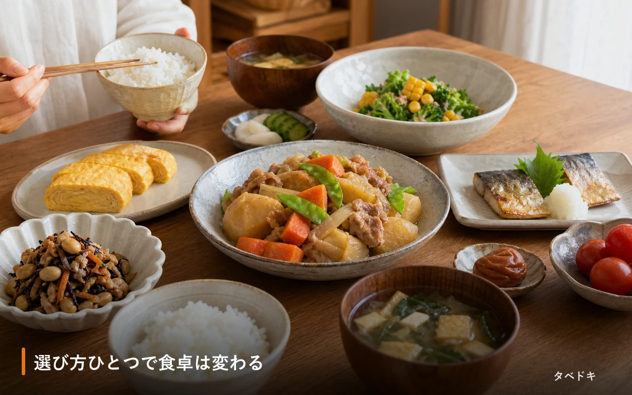 選び方ひとつで食卓は変わる