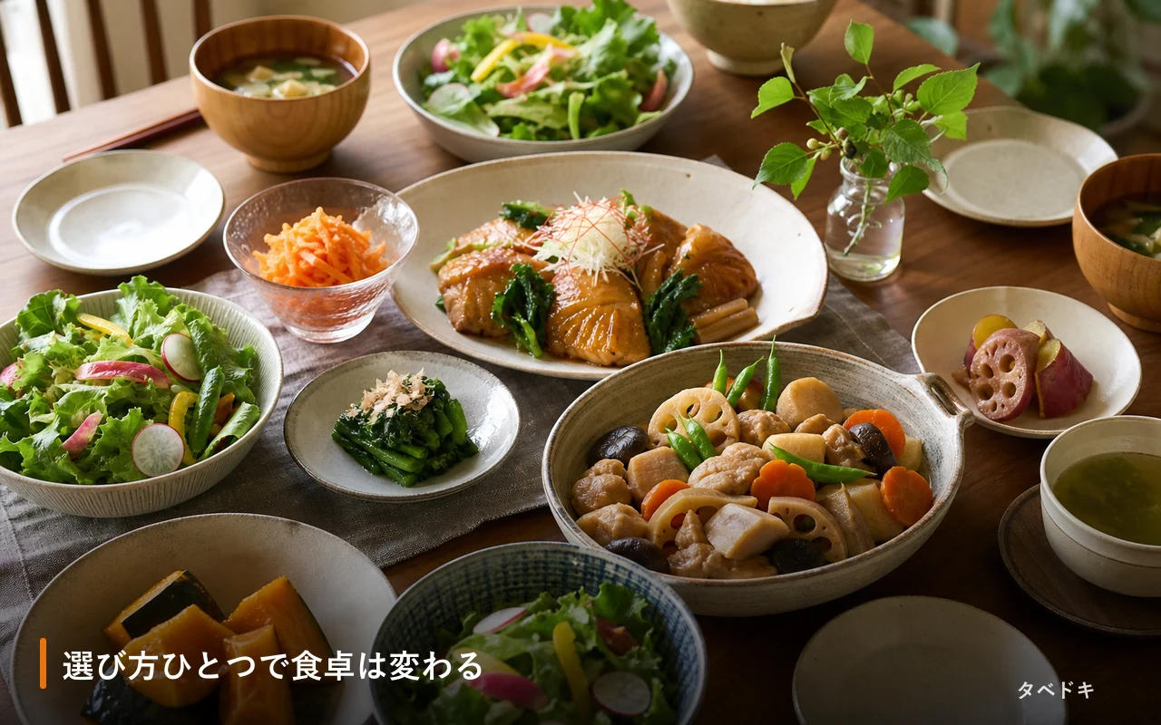 選び方ひとつで食卓は変わる