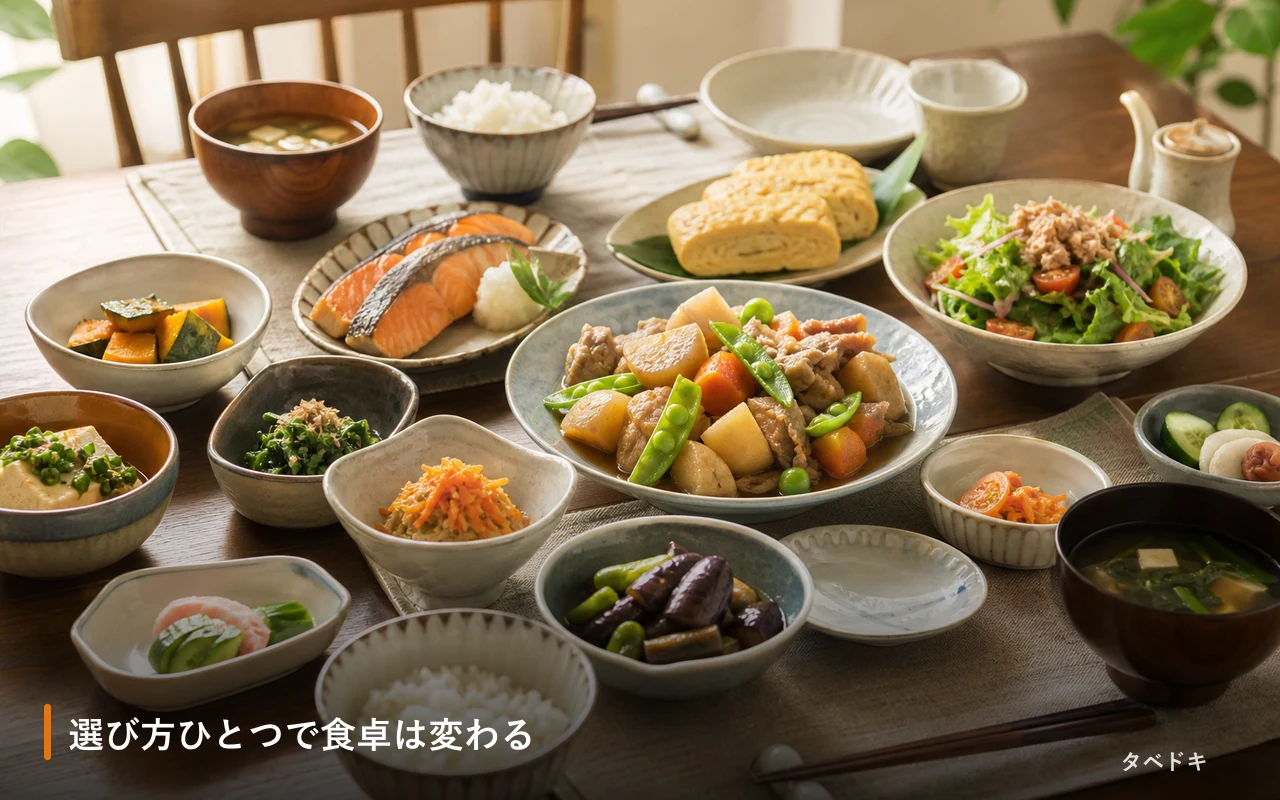 選び方ひとつで食卓は変わる