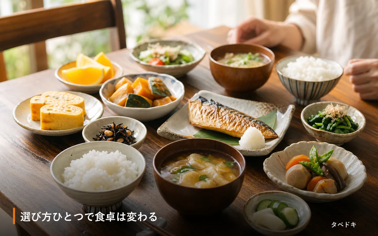 選び方ひとつで食卓は変わる