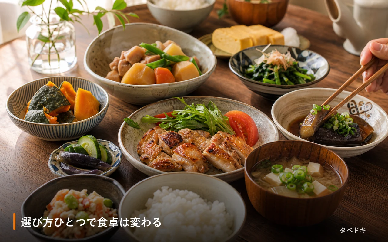 選び方ひとつで食卓は変わる