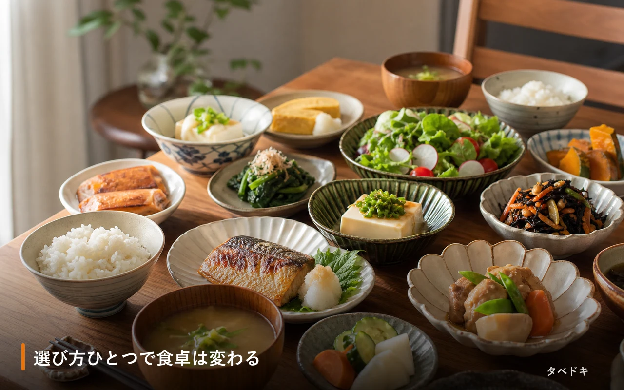 選び方ひとつで食卓は変わる