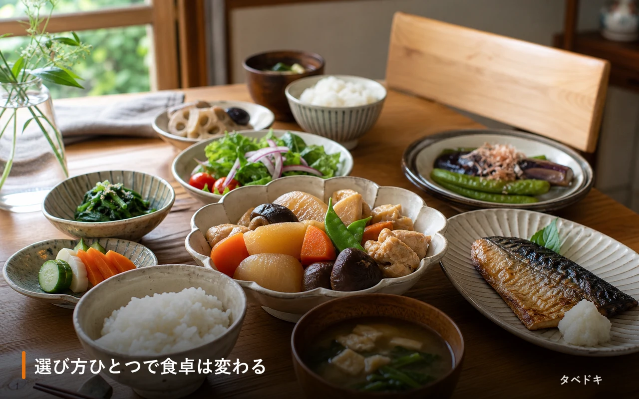 選び方ひとつで食卓は変わる